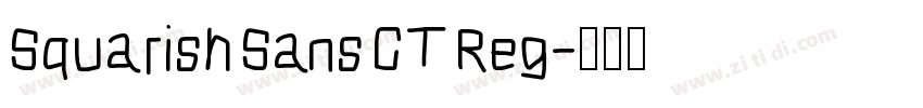 Squarish Sans CT Reg字体转换